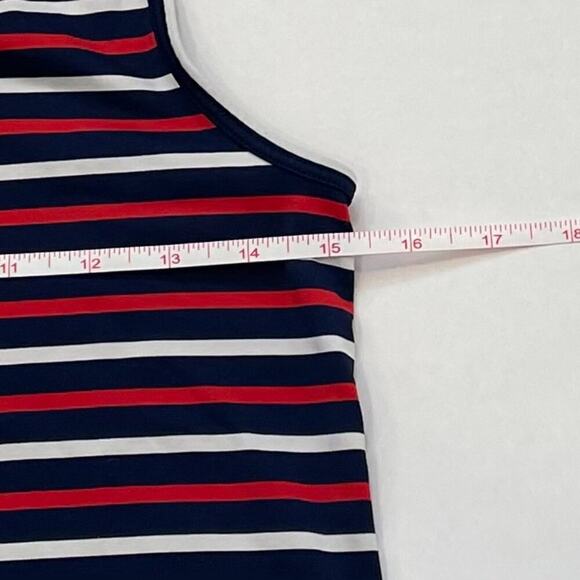 Vineyard Vines Girl's Sankaty Red, White, Blue Stripe Tank/Sleeveless Dress, 14 - Picture 8 of 9